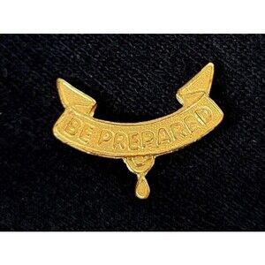 Vintage BE PREPARED Second Class Rank Boy Scouts of America Lapel Pin